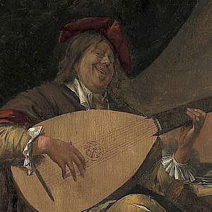 Self Portrait playing a lute (c. 1663/65) by Jan Steen, in Madrid's Museo Thyssen (Photo courtesy of the Museo Thyssen)