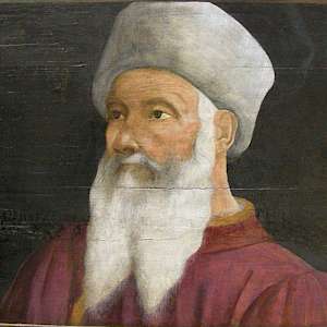 Portrait of Paolo Uccello (16C), by an unknown Florentine artist, from a fresco now at the Louvre, Paris (Photo by sailko)