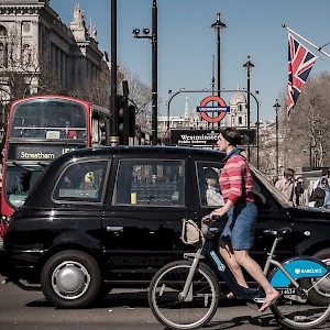 London by Underground, bus, taxi, bike, foot, and more
				(Photo katedahl)