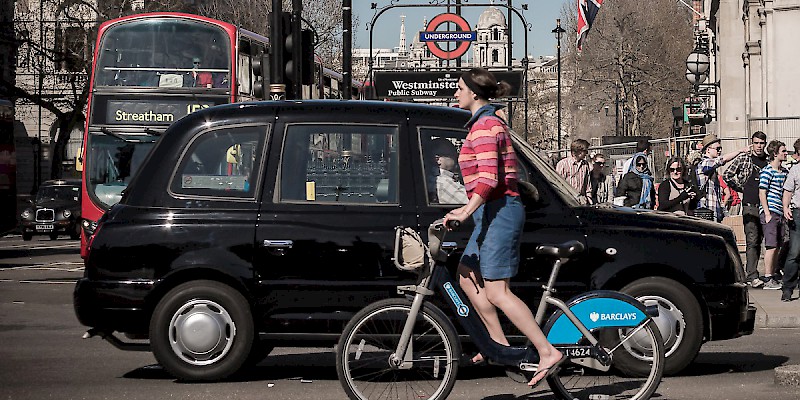 London by Underground, bus, taxi, bike, foot, and more (Photo katedahl)