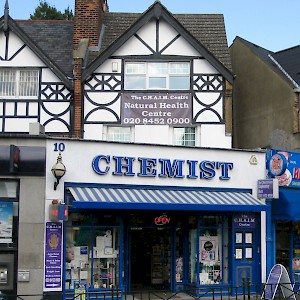 A chemists (pharmacy) in London (Photo by Michael Caroe Andersen)