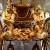 The back of the Gold State Coach in the Royal Mews of Buckingham Palace, Royal Mews, London (Photo by Crochet.david)