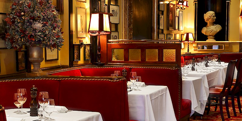 A dining room at Rules, London's oldest restaurant (Photo courtesy of the restaurant)