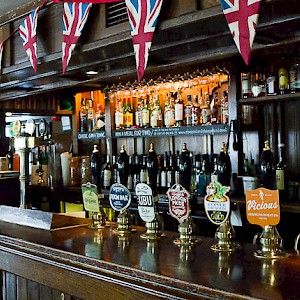 Taps at the bar (Photo courtesy of the pub)