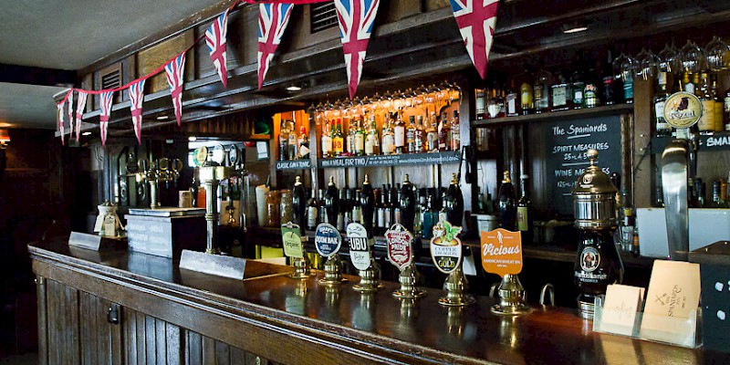 Taps at the bar (Photo courtesy of the pub)