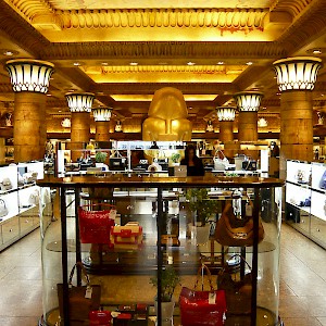 The Egyptian Room at Harrods, one of the world's most famous department stores
				(Photo by Herry Lawford)