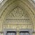 A detail of the stone carvings on the main portal to Westminster Abbey, Westminster Abbey, London (Photo by Rafael Torres)