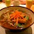 Saien soba - Whole wheat noodles in a vegetable soup topped with marinated and grilled tofu, zucchini, shiitake mushrooms, baby thai asparagus, snow peas, caramelised red onions, carrots and beansprouts, Wagamama, London (Photo by Holly Hayes)