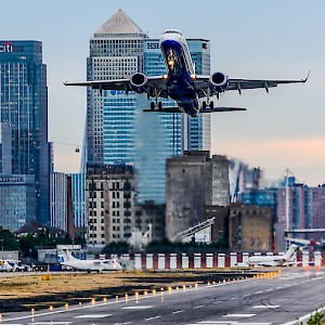 Little London City Airport really is in London itself
				(Photo by Aleem Yousaf)