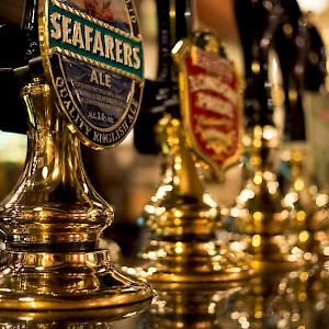 Taps at a London pub (Photo by Robert S. Donovan)