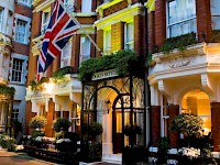 The entrance to Dukes Hotel, London