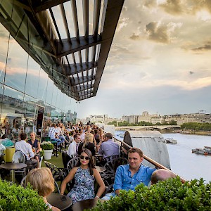 The famous dining terrace at Oxo (Photo courtesy of the restaurant)