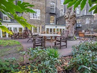 The garden at the LSE Passfield Hall dorm