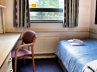 A room at the International Hall dorm