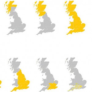 Britrail passes can cover all of Great Britain or just select countries or regionsâ€”your pick (Photo maps courtesy of Britrail; illustration by Reid Bramblett)