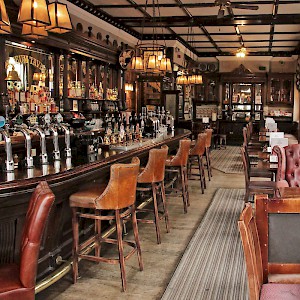 The Museum Tavern across the the British Museum is not usually this empty (Photo courtesy of the pub)