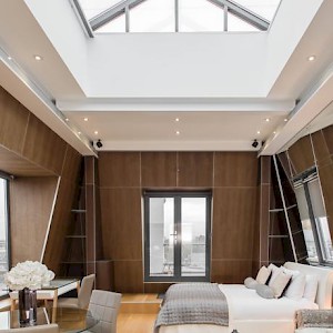 The Penthouse apartment at Kensington's The Harrington rents from just Â£261 per nightâ€”though rates for less lofty doubles start at Â£112 (Photo courtesy of the property)