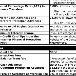 You'd pay either $10 or 5%, whichever is greater, on each cash advance with this Wells Fargo Visa (and many others) (Photo courtesy of Wells Fargo Bank)