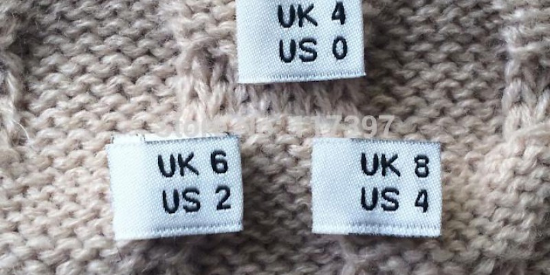 U.K. clothing sizes differ from U.S. and EU ones (Photo courtesy of AliExpress)