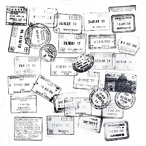 Passport stamps are actually temporary tourist visas (Photo by Elliott Scott)