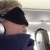 The author wearing his sleeping-on-the-plane gear, 24 plane sleeping tips, General (Photo Â© Reid Bramblett)