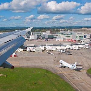 Gatwick International Airport near London
				(Photo by Phillip Capper)