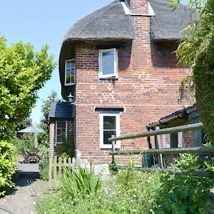 Rockley, a thatched cottage on the Wiltshire plains; sleeps 6 from Â£97 per night (Photo courtesy of the property)