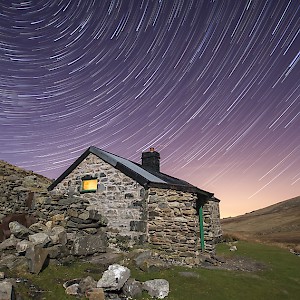 Cwm Dulyn Bothy in the Carneddau Mountains of Snowdonia, Wales (Photo by Kris Williams)