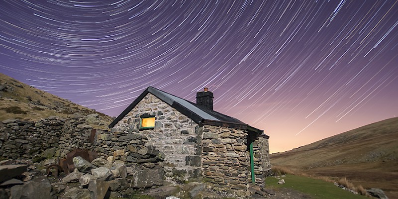 Cwm Dulyn Bothy in the Carneddau Mountains of Snowdonia, Wales (Photo by Kris Williams)