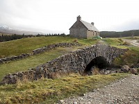 Melgarve Bothy in the Cairngorn Moutains of the Scottish Highlands