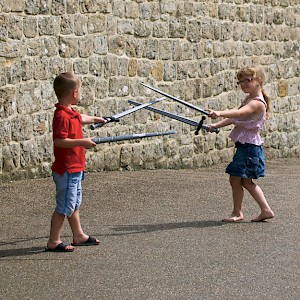 Sibling rivalry takes on a new meaning at Leeds Castle (Photo by Aimee Rivers)