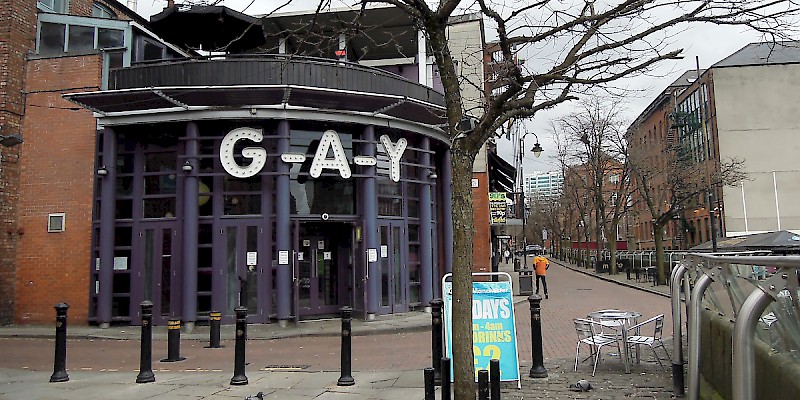 Canal Street is the heart of gay Manchester (Photo by David McKelvey)