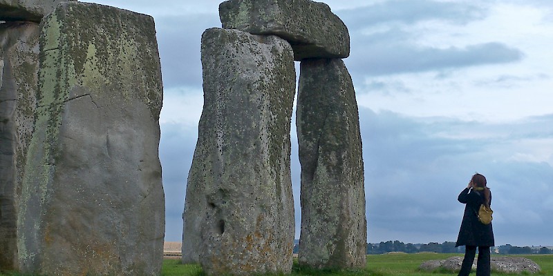 A pro take photographs at Stonehenge (Photo by Reid Bramblett)