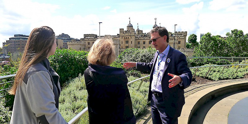 A walking tour though London with a professional guide (Photo courtesy of Context Travel)