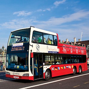 An open-top bus tour of London (Photo courtesy of The Original Sightseeing Tour)