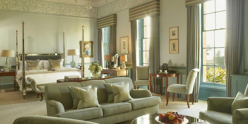 A bedroom at the Royal Crescent Hotel (Photo courtesy of the hotel)