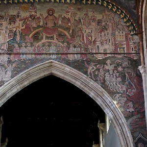 The Doom fresco in St Thomas church (Photo Â© Reid Bramblett)