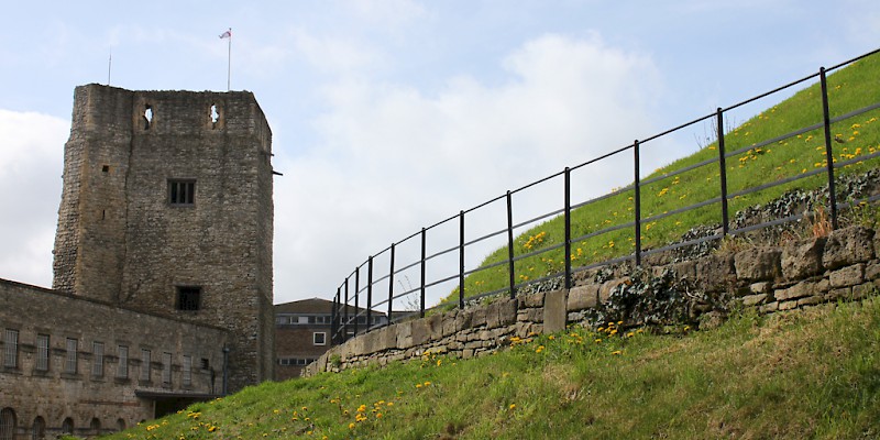 Oxford Castle and the Mound (Photo by Tejvan Pettinger)