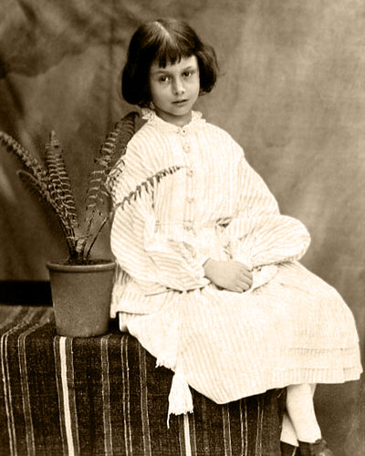 Alice Liddell, Age 7, London City Airport (Photo by Lewis Carroll)