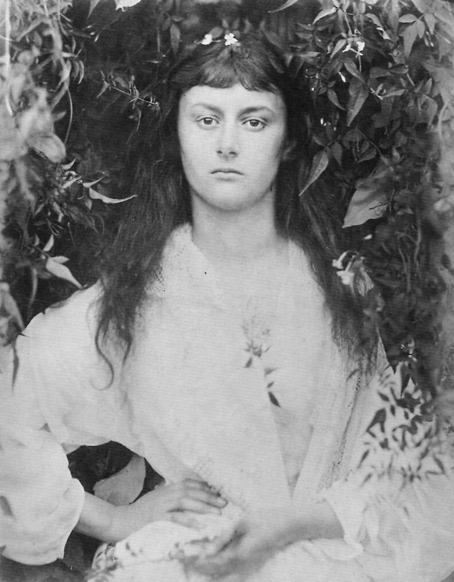 Alice Liddell, age 20, Cottage (Photo by Julia Margaret Cameron)