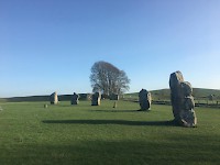 A view of the ancient stones in front of the hotel