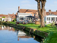 View of the hotel from the River Avon