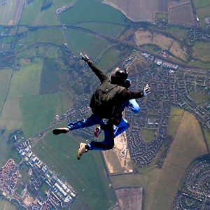 Skydiving over Salisbury and Wiltshire (Photo courtesy of Visit Wiltshire)